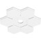 Ekena Millwork Daisy Architectural Grade PVC Contemporary Ceiling Medallion, 24"OD x 3"ID x 8 1/4"C x 1"P CMP24DY-03000 - alternate 2